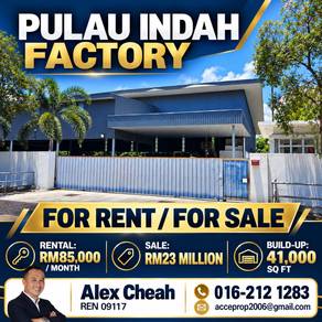 Pulau Indah Factory For Rent / Sales