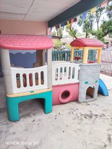 Large Kids Outdoor Playground Playset with Slide &