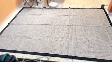 Large Minimalist Woven Area Mat Floor Rug, 2m x 3m