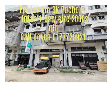 Taman Puchong Intan 1.5 Sty Shop Office Size 2050sqft