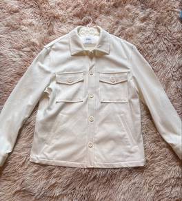 Zara Men’s Cream Overshirt/Jacket – Size M