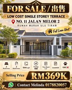Renovated Ulu Tiram Melor Single storey low cost