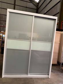 6x8ft Sliding Door Almari Baju Wardrobe Drawer Clo