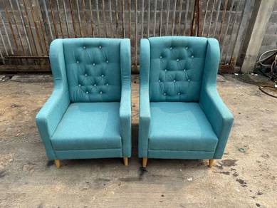 Wingchair Armchair Single Sofa Fabric Kerusi