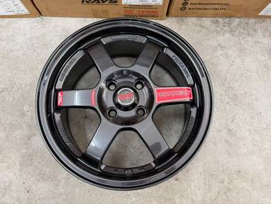 New rim 15x6.5jj volk rays te37 gunmetal flow form