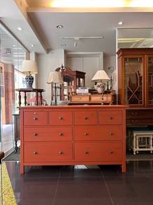 Ikea HEMNES chest of 8 drawers dresser in Orange
