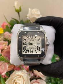 2009 Cartier Santos 100 Xl Black Rubber