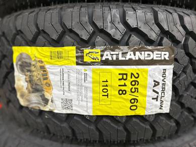 265/60/18 Atlander Roverclaw AT Thailand 2026 Tyre