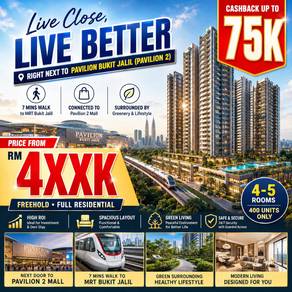 5 Room @ 80K Cashback ! Near Bukit Jalil @ Big Balcony | Link MRT Aeon