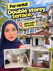 For Rent | Partly Furnished 2 Storey Terrace Eksyen 3 Tambahan, Bangi