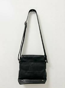 Original Polo Black Crossbody Bag with Adjustable 