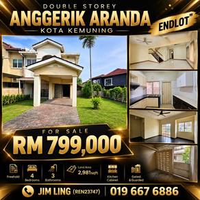 [End Lot with Land] 2 storey Kota Kemuning (Aranda)