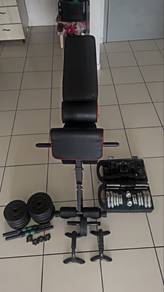 Gym Bench   Dumbbell Set for Sale 