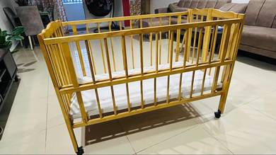 baby cot kayu solid