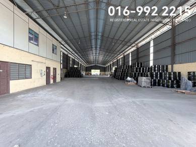 200amp 18k sf WAREHOUSE Pulau Indah Westport Port Klang Factory Rent