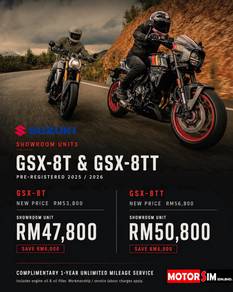 GSX-8T Gsx8t **Showroom Unit | Clearance Offer**