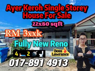 Fully Reno Ayer Keroh Height Single Storey House Muzaffar Tasik IPK