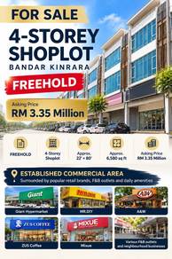 4sty Shoplot in Bandar Kinrara Puchong
