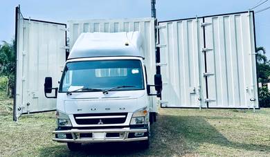 Mit Fuso FE85PG 2022 Local 17ft TAILLFT  Container