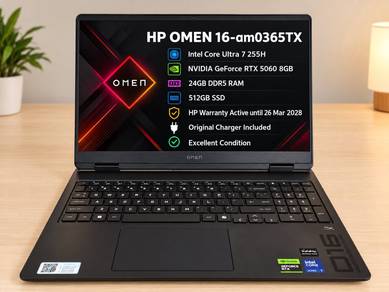 HP OMEN 16 RTX 5060 Ultra 7 24GB RAM 512GB SSD