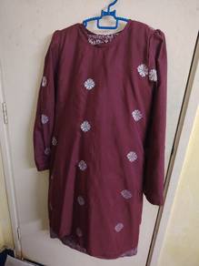 Baju Kurung Songket Merun