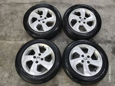 Rim original city jazz 15 inch tayar 95% fit flx