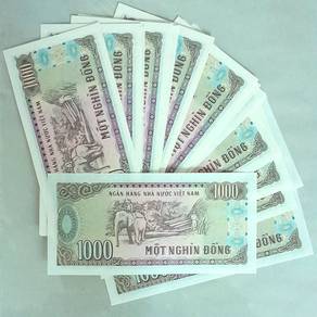 [50pcs=RM25] 1988 Vietnam 1000 Dong Banknote (UNC)