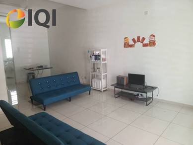 2 Storey Terrace For Rent| Tmn Seri Juru| Partially Furnish 2 Airconds