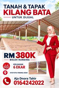 TANAH 6.40 EKAR Bakar Arang, Mukim Ayer Puteh, Pendang, Kedah