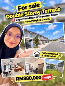 For Sale Bayan Residence @ Tropicana Aman Telok Panglima Garang, Sel