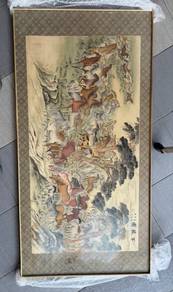 Title: Vintage Framed Chinese "One Hundred Horses"