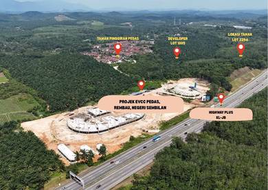 Tanah tepi highway plus untuk dijual