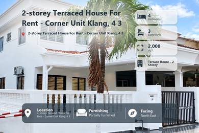 2-storey-Terraced-House-for-rent-Klang-Selangor