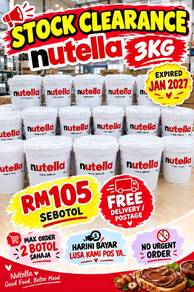 nutella 3kg dan roxella 5kg untuk dilelong