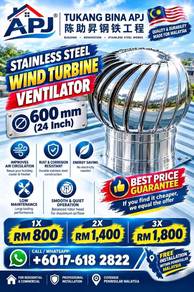 APJ Stainless Steel Turbine Ventilator BRICKFIELDS