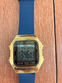Casio gold and rubber band