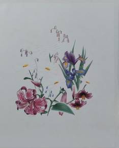 Botanical Embossed Floral Print #02