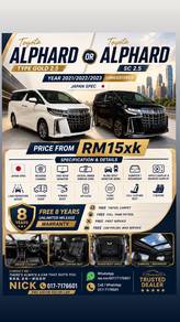 2021 Toyota ALPHARD 2.5 Type Gold / SC (Unreg)