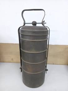 Traditional Copper Multi-Tier Tiffin Carrier |