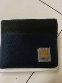 Carhartt WIP Canvas Bifold Wallet (Navy / Black) 