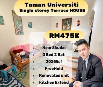 Taman Universiti Single Storey For Sale/Jalan Kebangsaan/Skudai