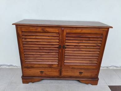 Antique vintage Full solid Wooden Cabinet with Lou