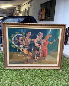 Big Heavy Indian Classical Dance Painting