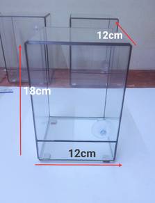 balang kaca terrarium baru dengan pintu depan 