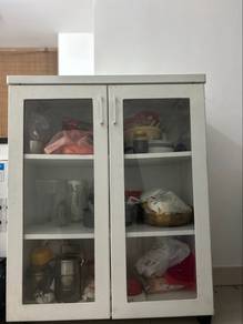 White Kitchen Cabinet with Glass Doors – For Sale