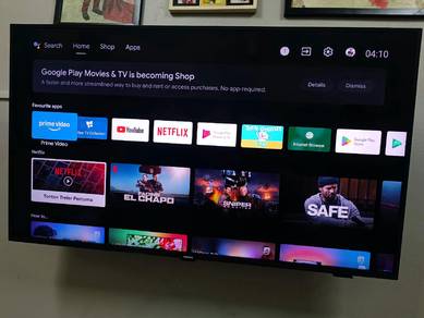 Android tv philips 50inci 4k uhd 