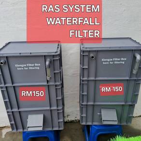 Ras system waterfall filter box