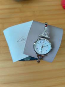 Original Fossil Carlie Mini Silver Bangle Watch