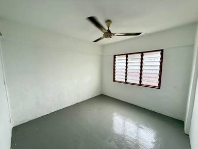 Pangsapuri Permai Indah, Corner Unit, Full Loan, Cat Baru, 1K Deposit