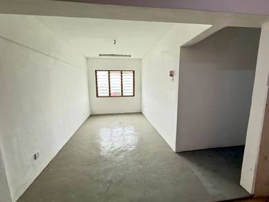 Pangsapuri Permai Indah, Corner Unit, Full Loan, Cat Baru, 1K Deposit